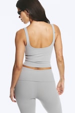 Light Dusty Grey - Cropped Sports Top - 3