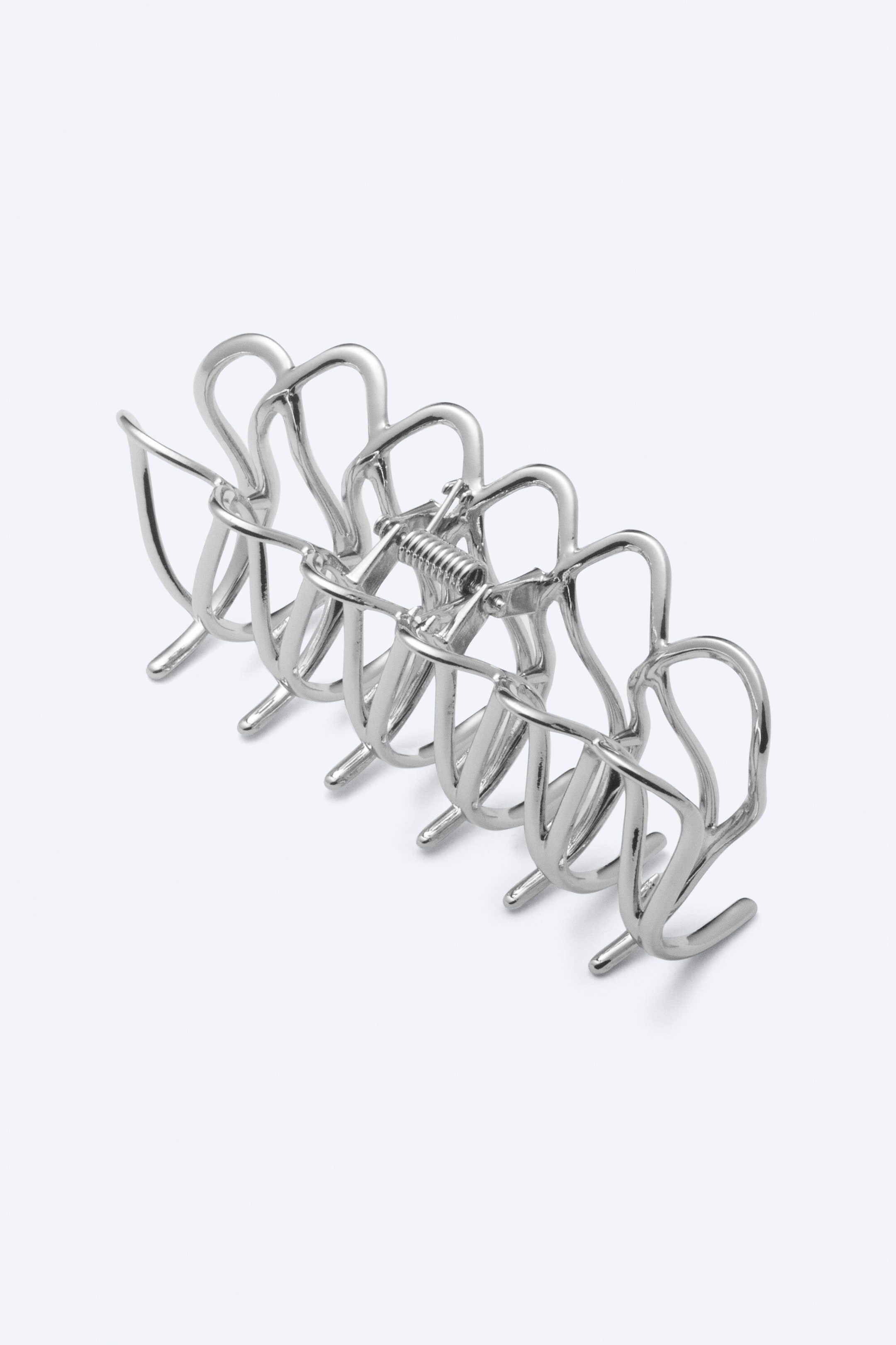 Silver - Metal Hair Claw - 2