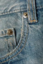 Cyan Dust - Medium Blue - Astro Denim Loose Baggy Shorts - 12