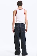 Blue Rinse - Dunkelblau - Solar Loose Wide Leg Unisex Jeans - 5