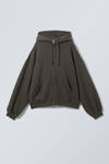 WEEKDAY◆LOOSE FIT BLOCKED ZIP HOODIE［Gray］ loose fit blocked zip hoodie - Grey | Weekday DK