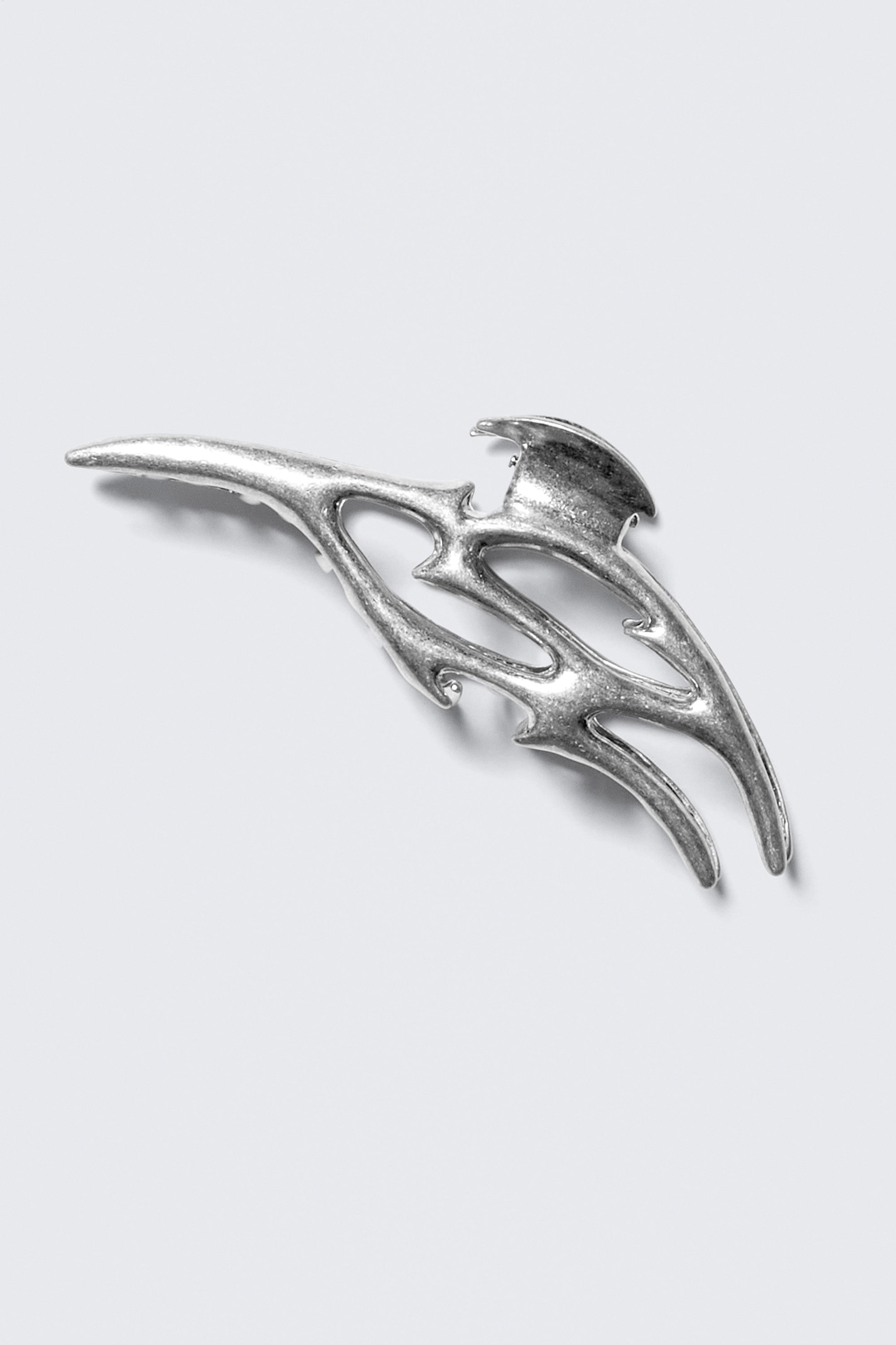Silver Tribal - Vågig hårklämma - 2