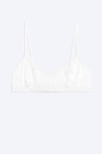 White - Scooped soft plunge bra - 0