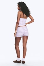 Purple Stripe - Low Jersey Hotpants - 1