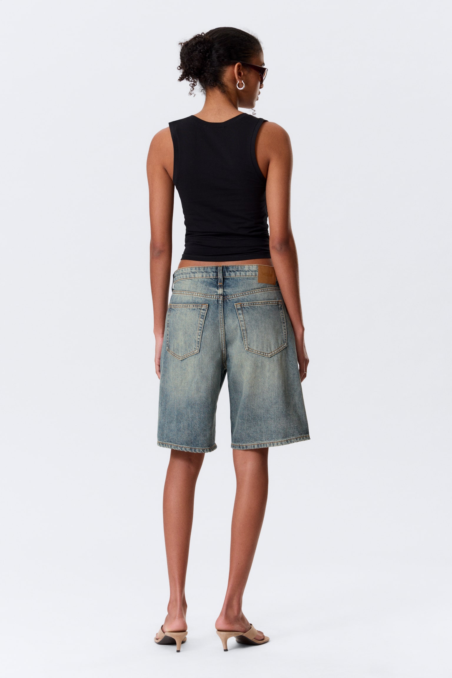 Monterey Low Rise Denim Shorts - Arizona Blue - Mittelblau/Kimberley Blue - Hellblau/Abgetöntes Schwarz/Radio Blue - Mittelblau - 5