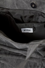 Washed Grey - Canvas Bow Bag - 2