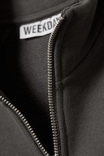 Gris foncé - Veste de survêtement ajustée en coton - 5