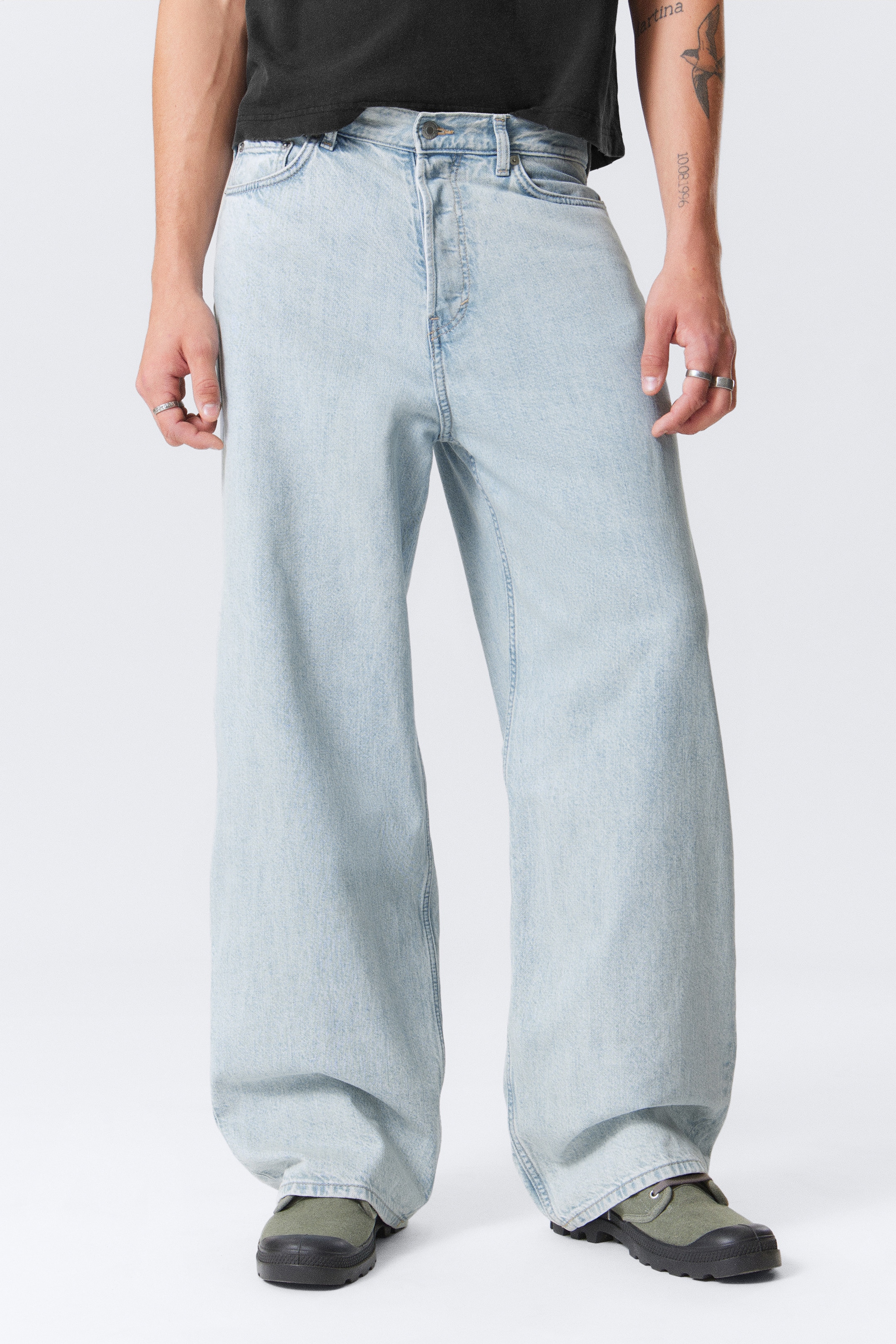 Zobrazit větší obrázek: Astro Loose Baggy Leg Jeans - Snow Blue - Light Blue - MUŽI | H&M CZ 2