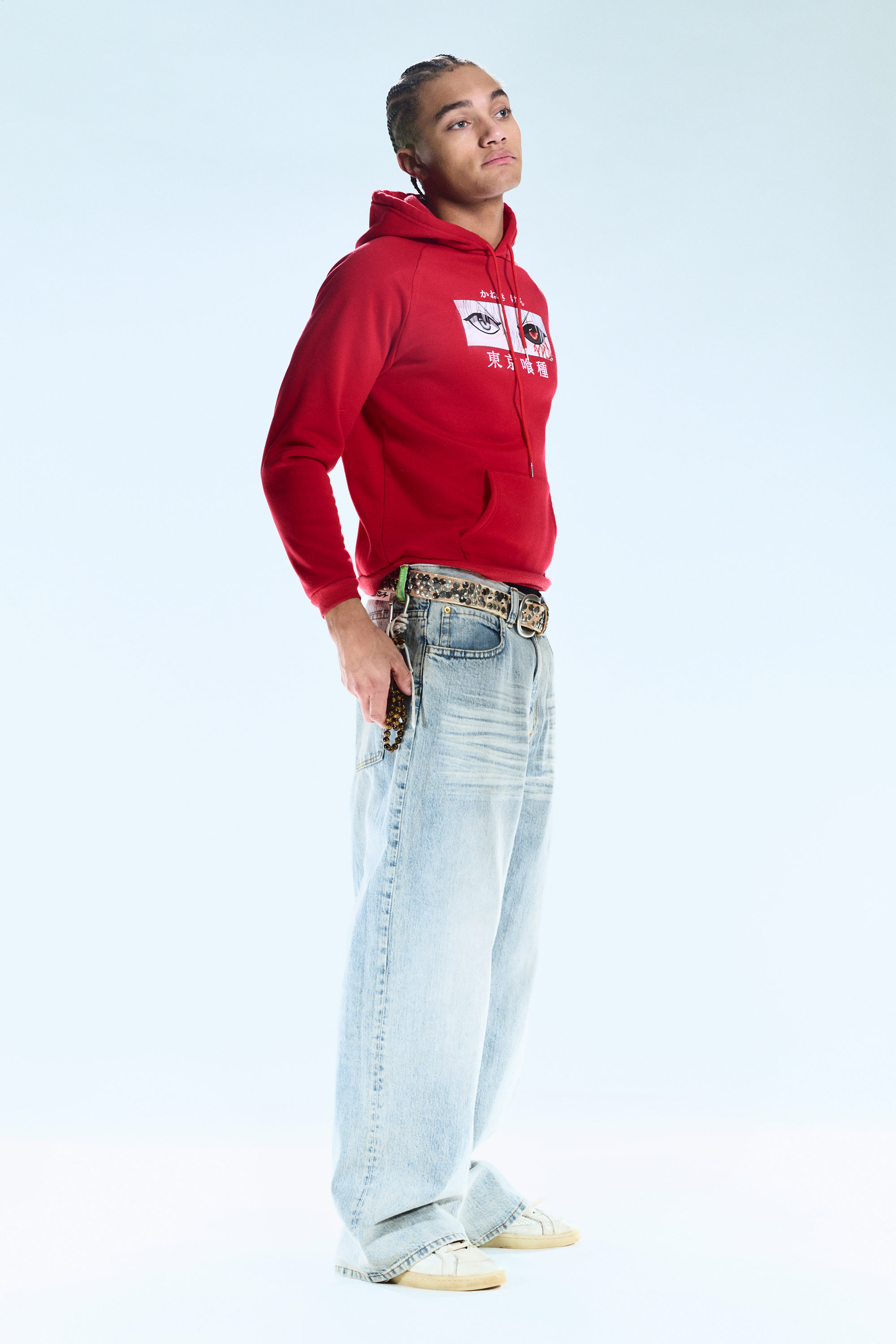 Hellblau - Looser – Weite Jeans mit normaler Taille - 3