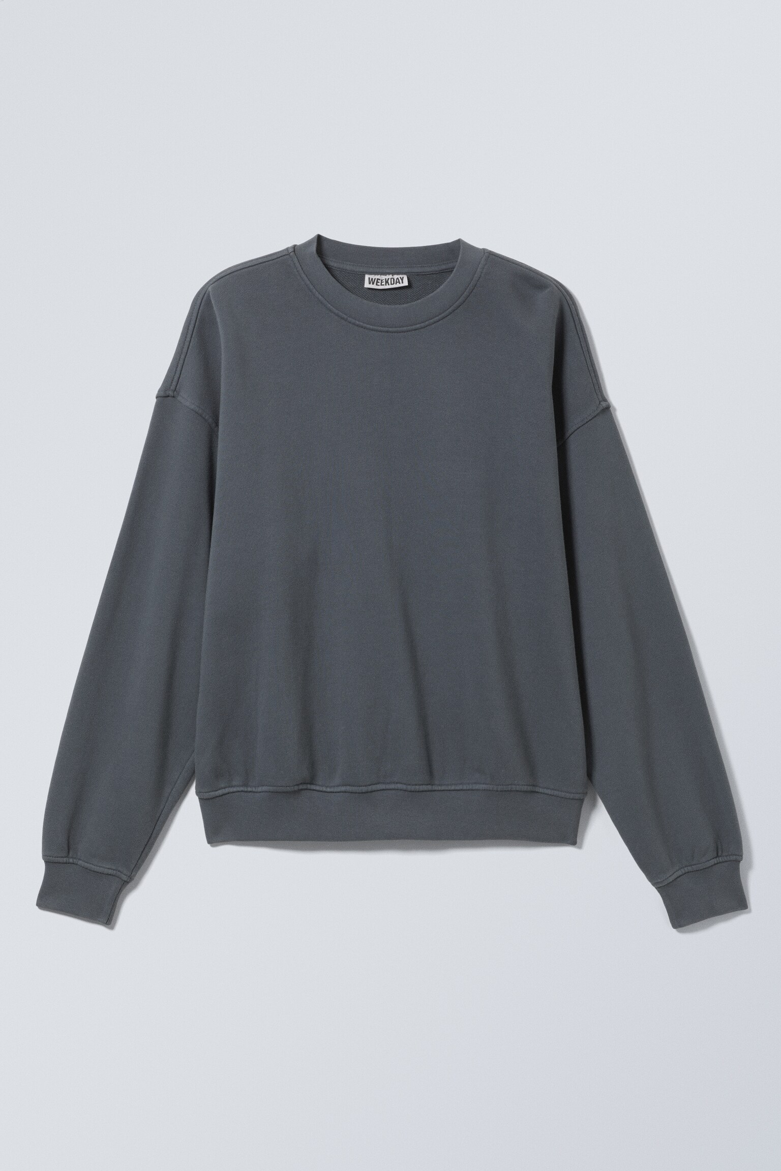 Sudadera de rizo de alto gramaje y corte boxy - Azul grisáceo oscuro