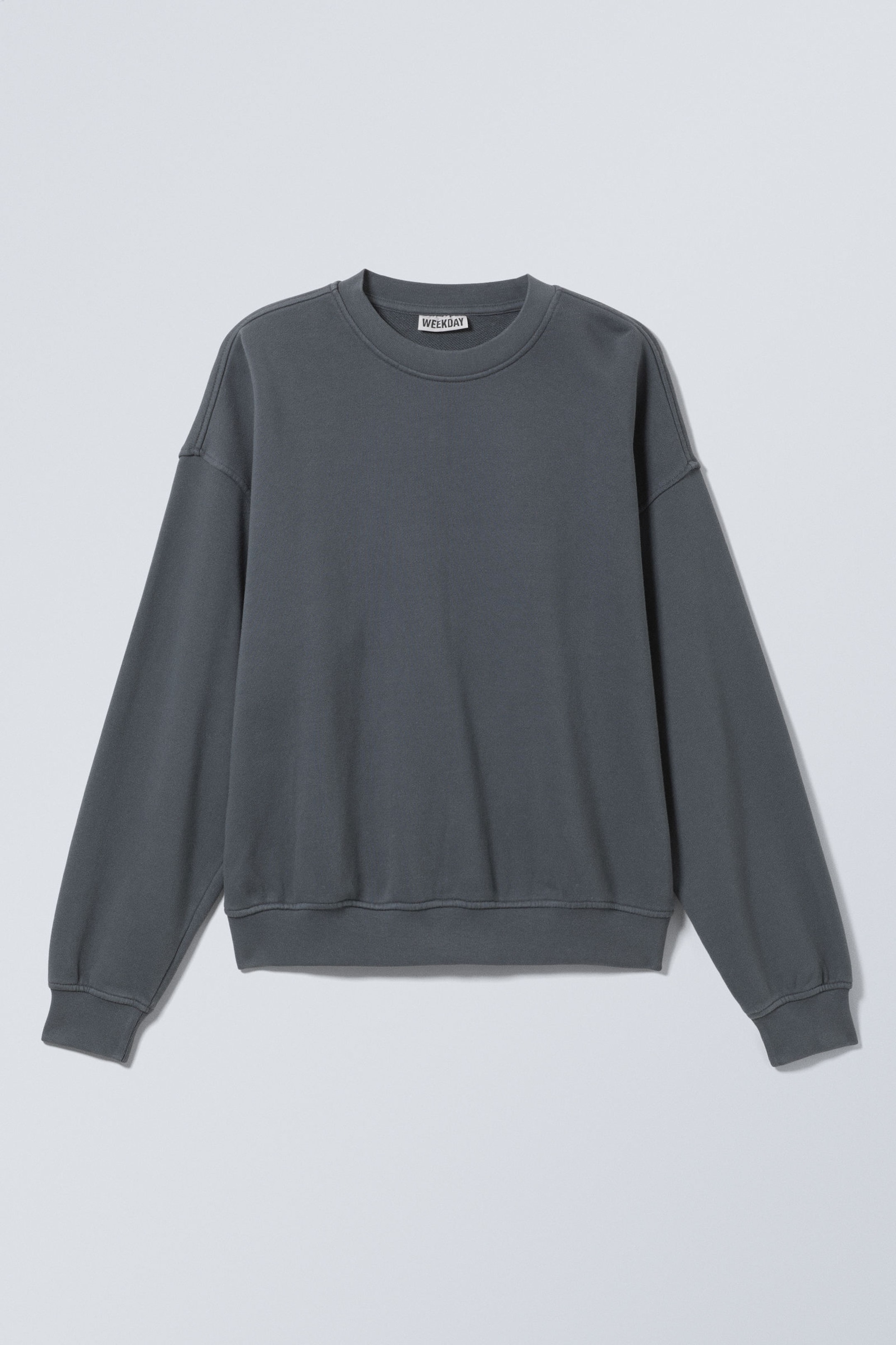 Dark Dusty Blue - Boxy Heavyweight Terry Sweatshirt - 3