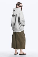 Mélange gris clair - Sweat à capuche oversize d’épaisseur moyenne - 2