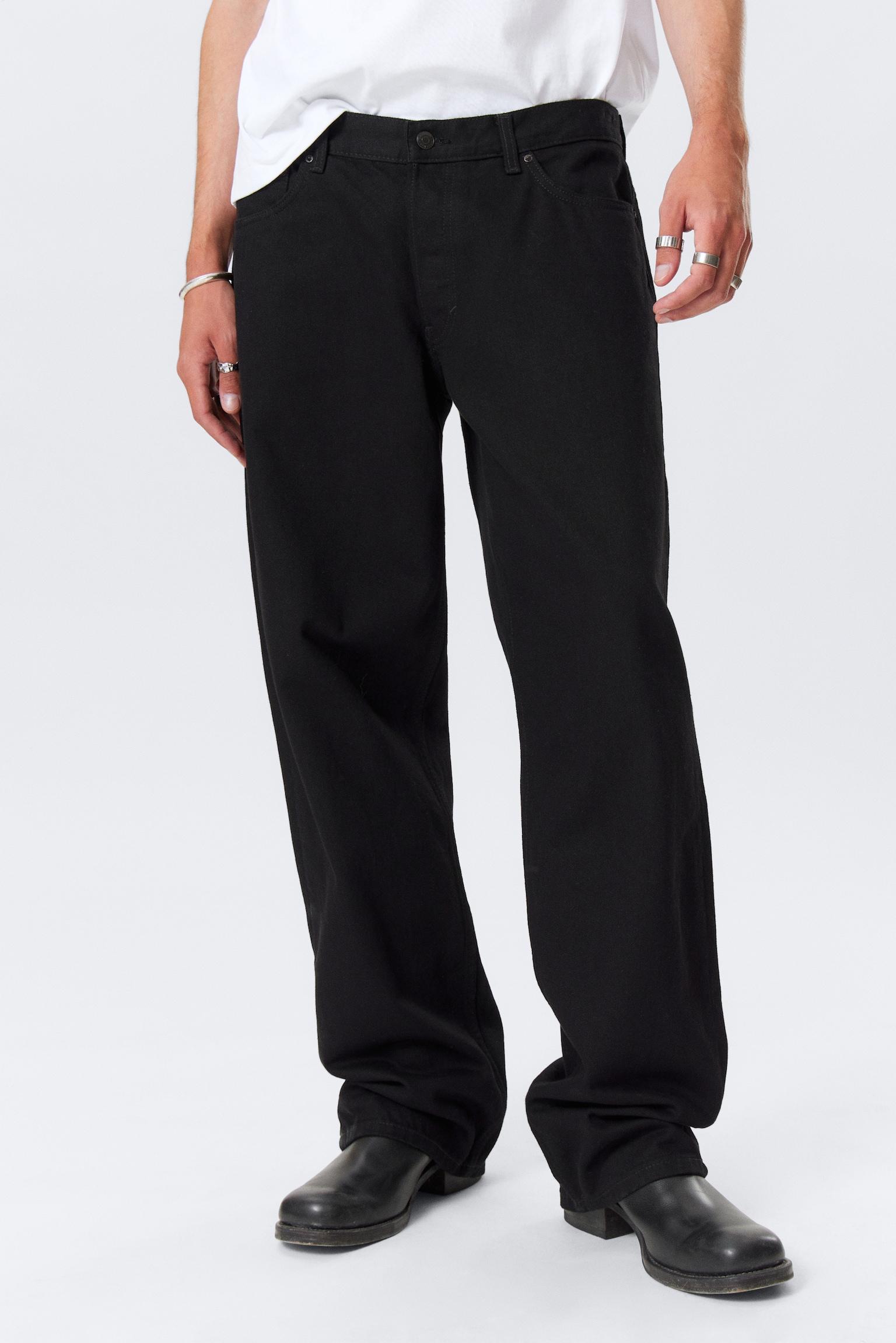 Sphere Low Waist Loose Straight Leg Jeans - Black Rinse - Svart/Blue One - Mörkblå/Aeon Blue - Ljusblå/Baltic Blue - Mörkblå/Mine Grey - Mörkgrå/Cyan Dust - Mellanblå/Blue Layer - Mörkblå - 3