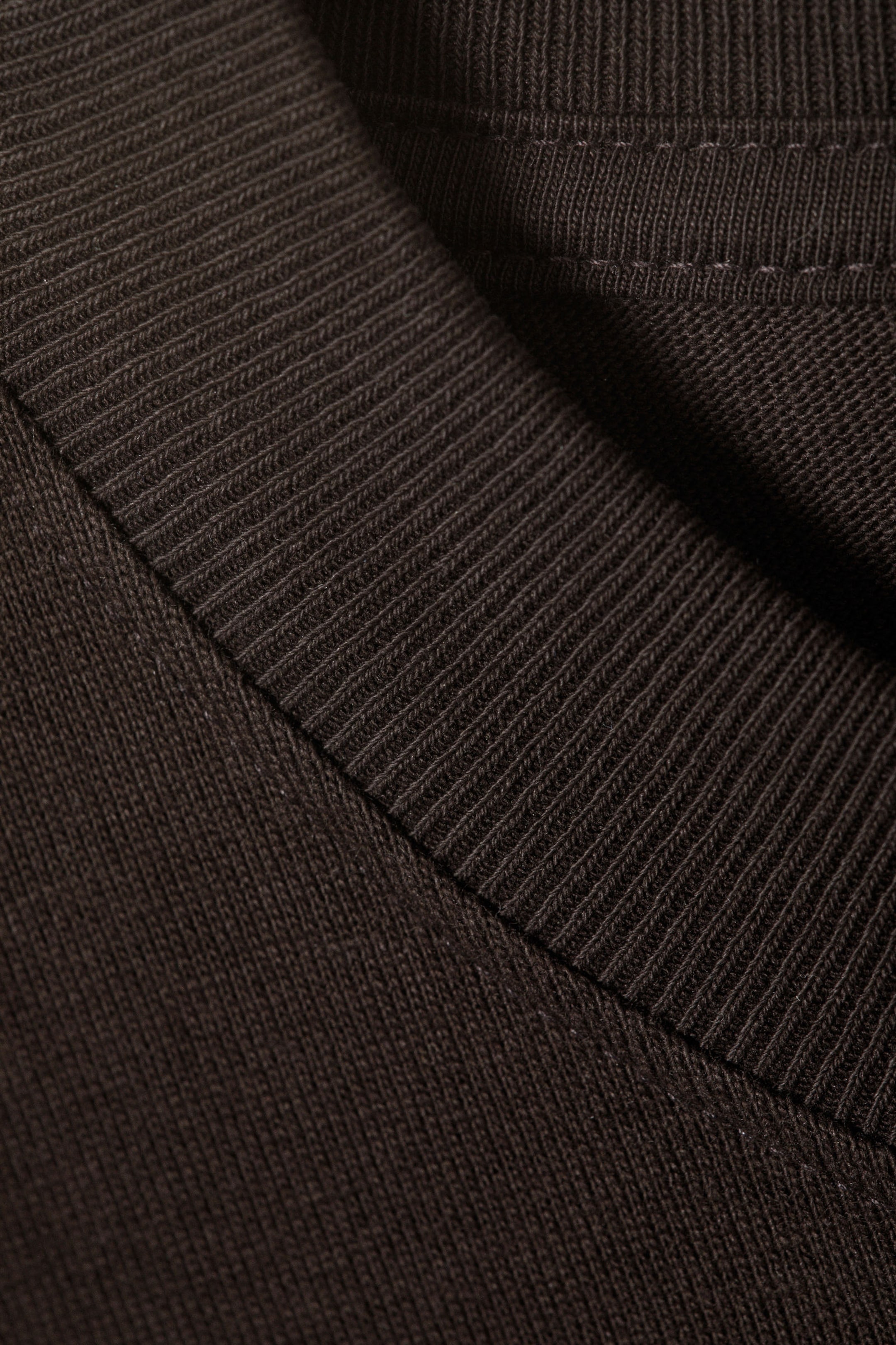 Dark Brown - Relaxed Fit Short-Sleeved Cotton T-shirt - 2