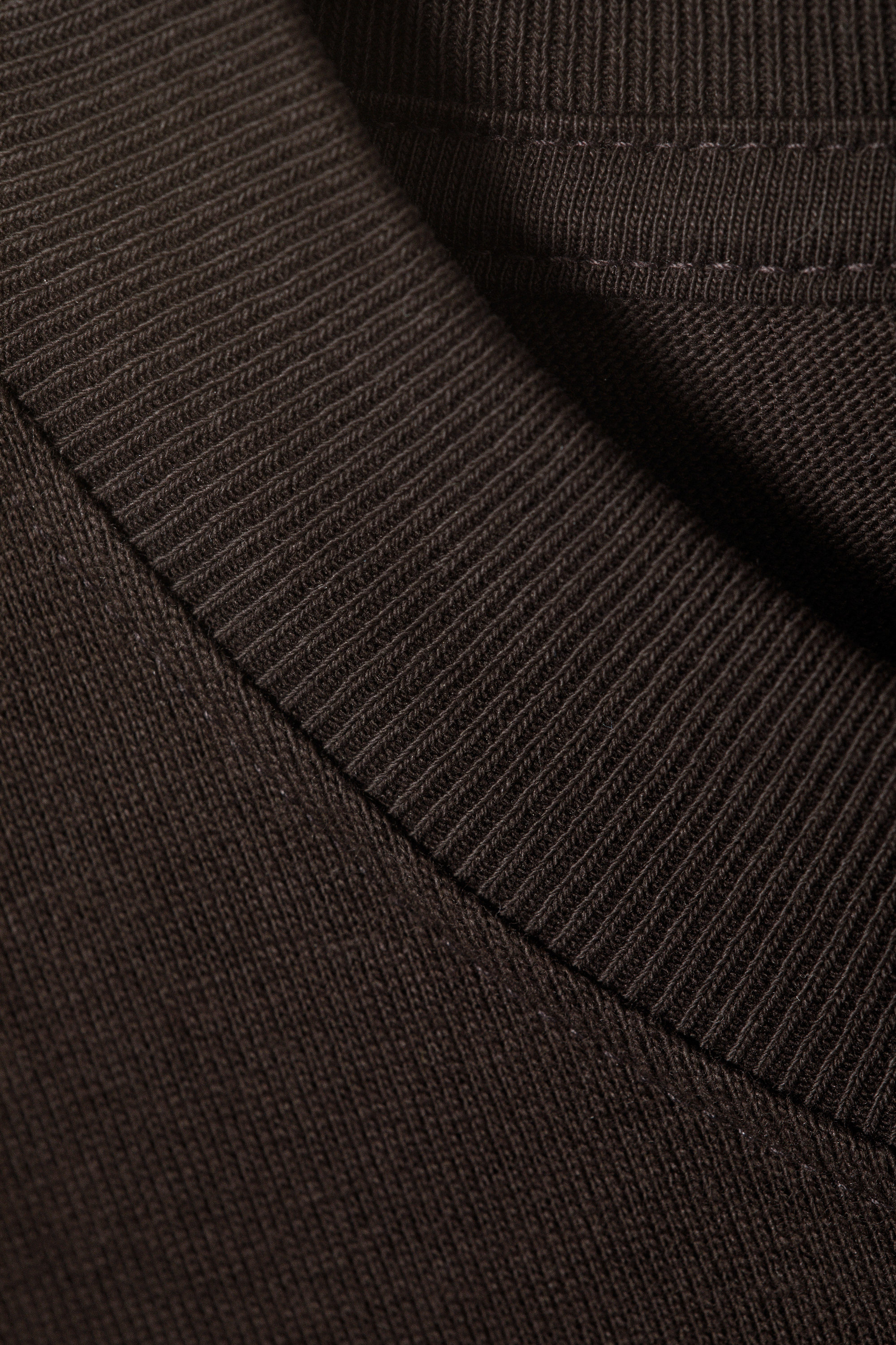 Dark Brown - Relaxed Fit Short-Sleeved Cotton T-shirt - 2