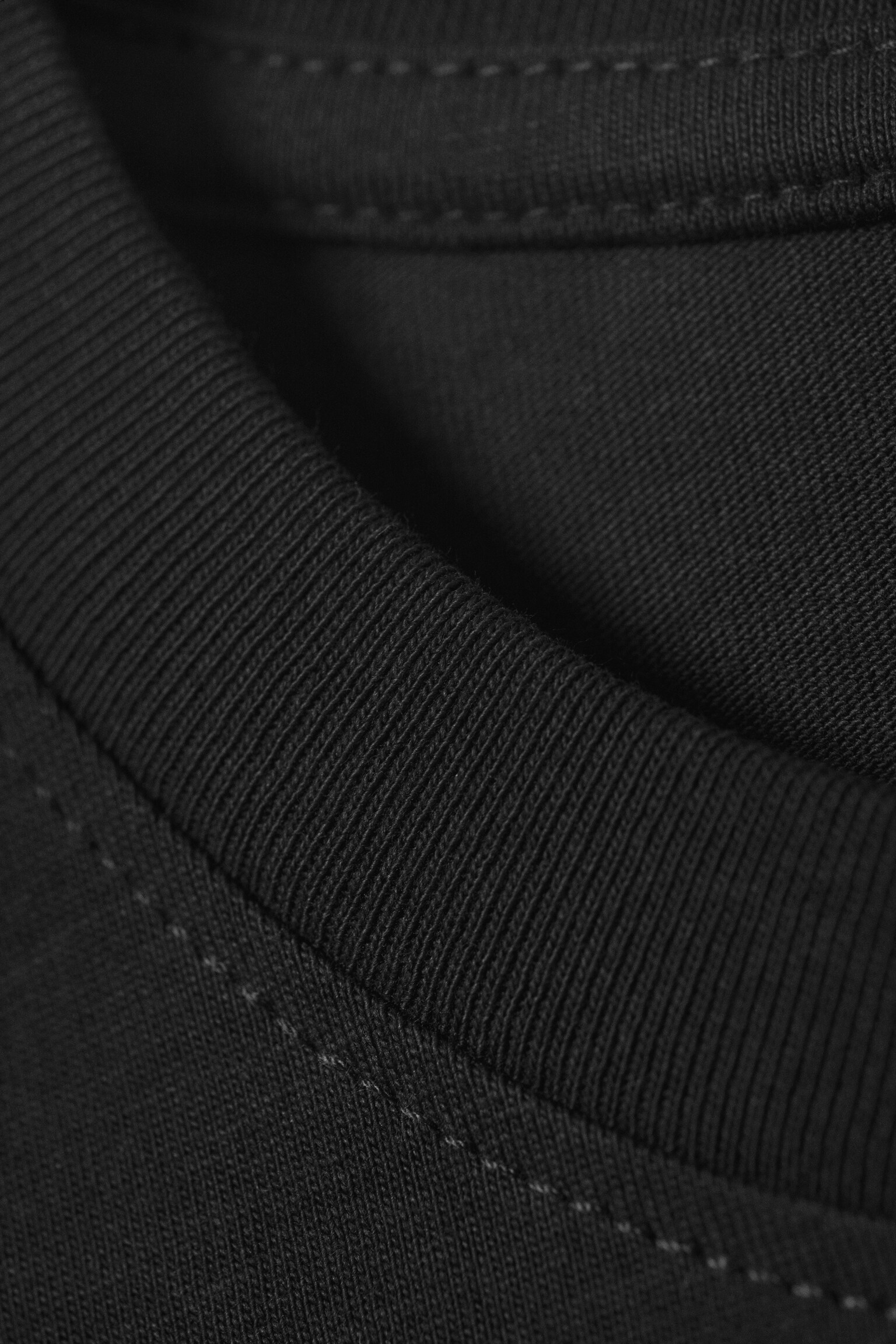 Relaxed Boxy Cotton T-shirt - Černá/White/Dark Grey - 5