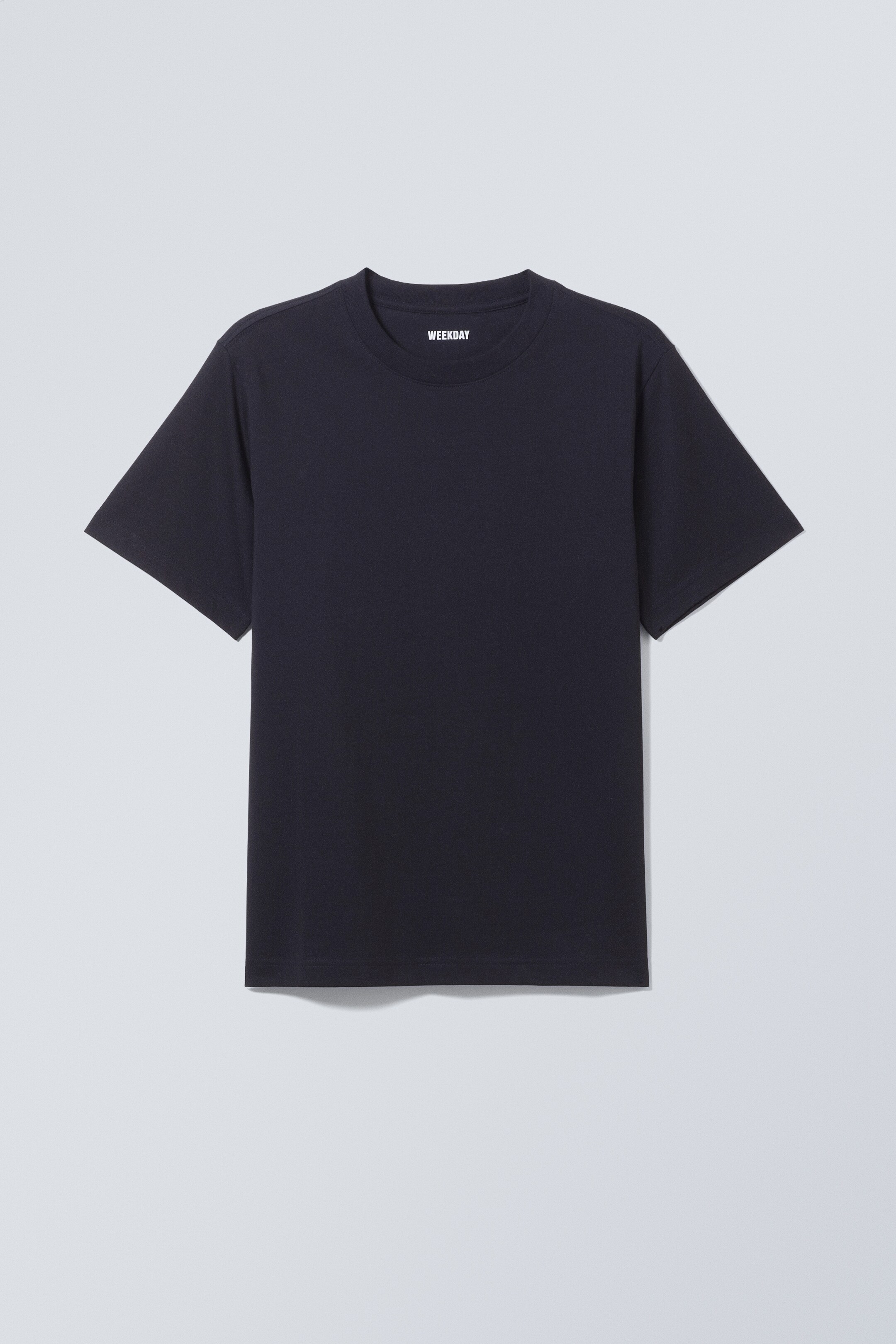 Se større billede: Kort boxy kraftig T-shirt - Mørk marineblå - HERRE | H&M DK 4