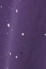 Purple - White Splash - Great Boxy Printed Graphic Tee - 4