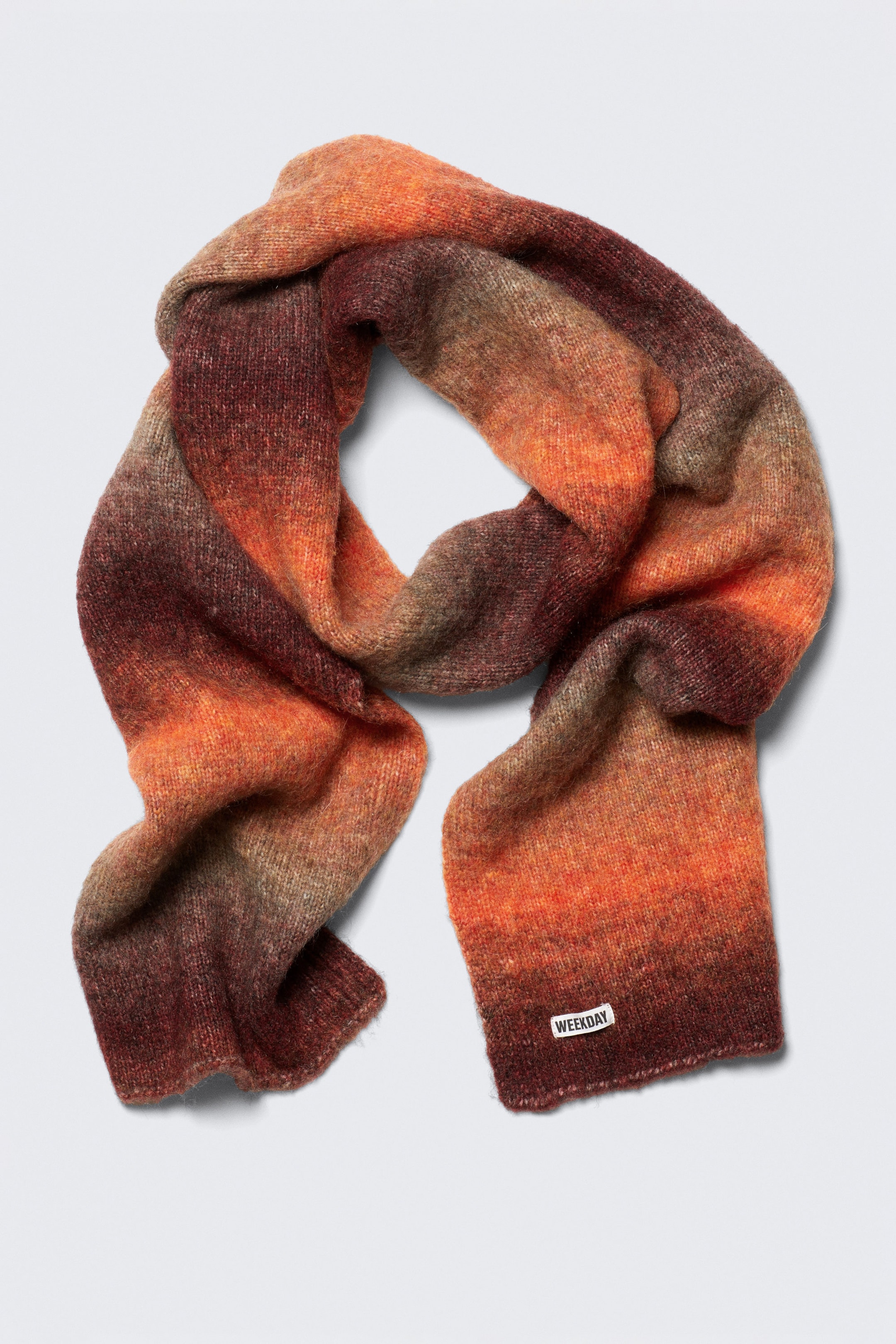 Orange dégradé - Écharpe longue dégradée - 1
