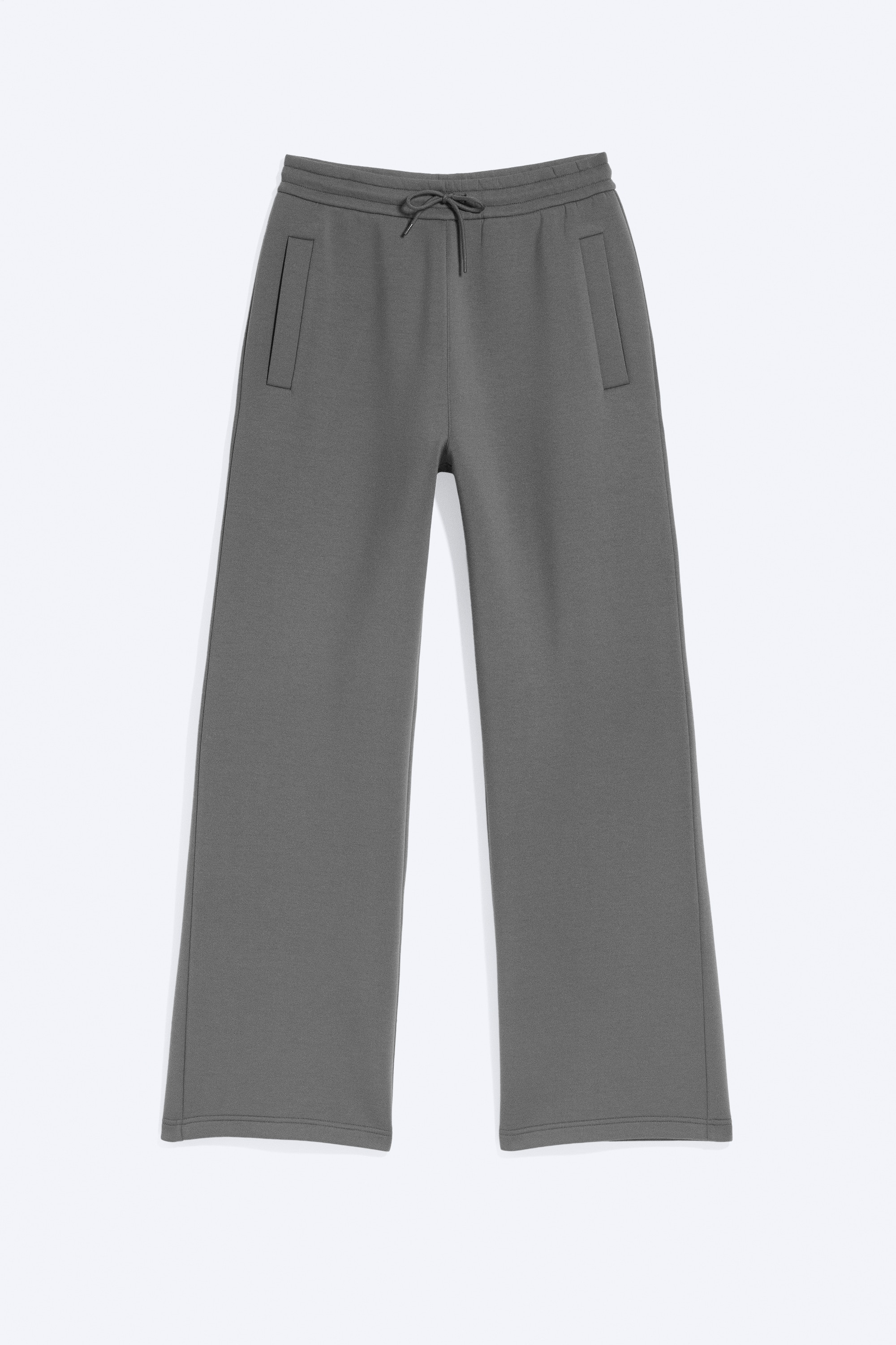 Pantalon en textile façon néoprène Loose Fit - Gris foncé/Noir/Gris chiné/Taupe cendré clair