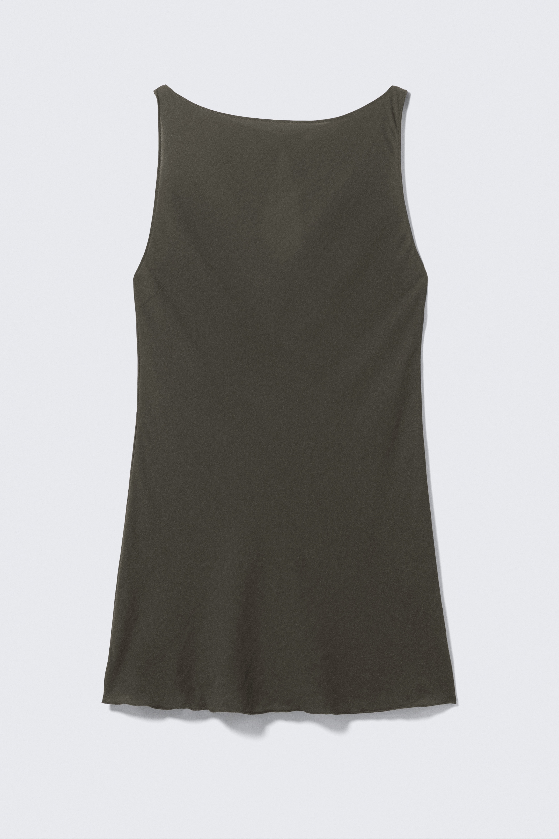 Grösseres Bild ansehen: Zartes ärmelloses Minikleid mit U-Boot-Ausschnitt - Dunkelgrau - DAMEN | H&M CH 4