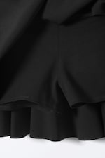 Black - Low Rise Flared Mini Skort - 6