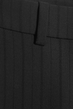 Striped Black - Low Flared Suit Trousers - 10