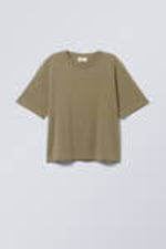 Khaki Green - Perfect Boxy T-shirt - 3