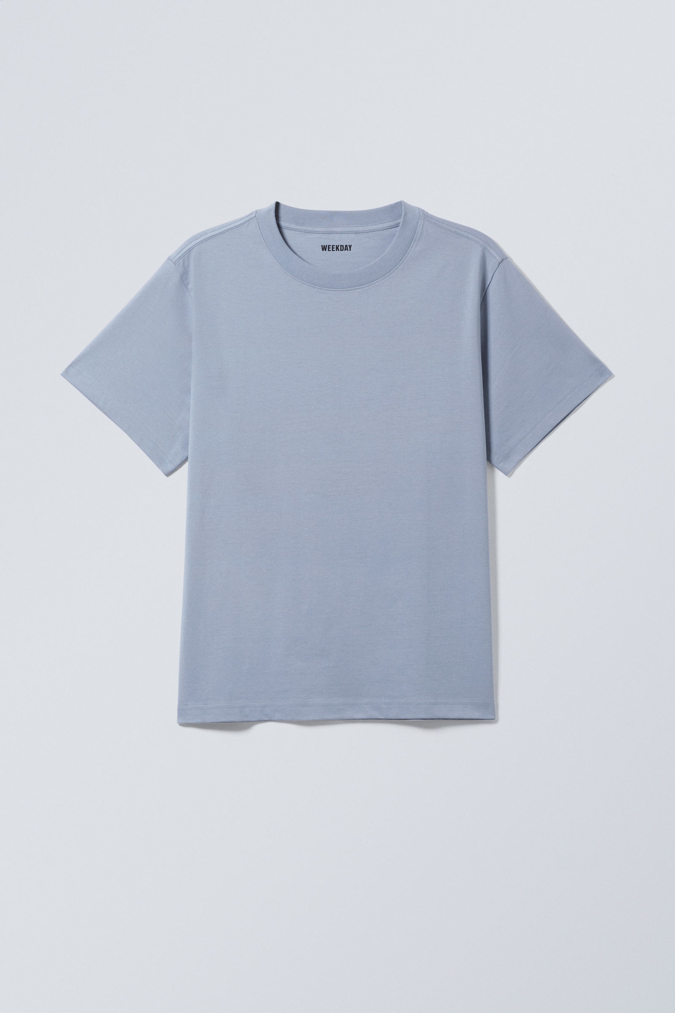 Light Dusty Blue - Short Boxy Heavyweight T-shirt - 3