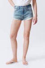 Seventeen Blue - Mittelblau - Maia Mid Rise Denim Hot Pants - 1