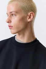 Dunkles Marineblau - Sweatshirt mit lockerer Passform - 1