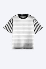 Striped White/Black - LOOSE FIT T-SHIRT - 0