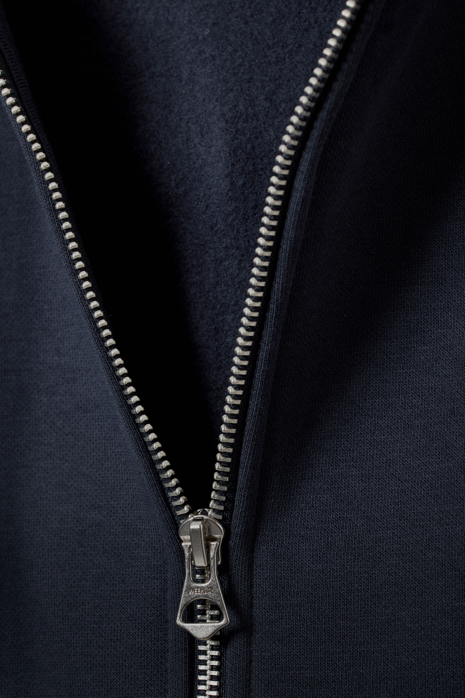 standard midweight zip hoodie - Dark Blue | Weekday WW