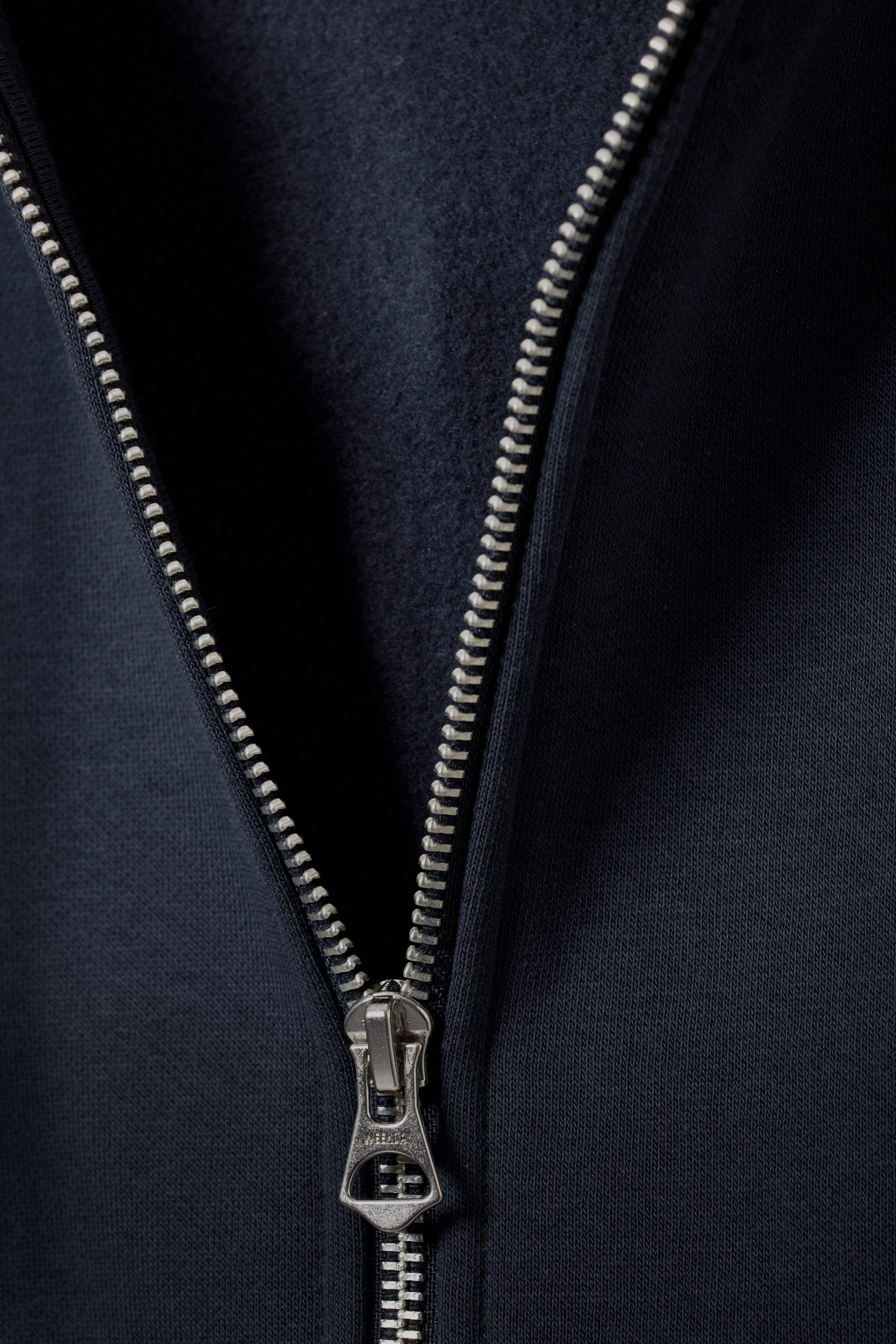 Donkerblauw - Standaardhoodie met rits - 2
