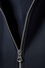 Donkerblauw - Standaardhoodie met rits - 2