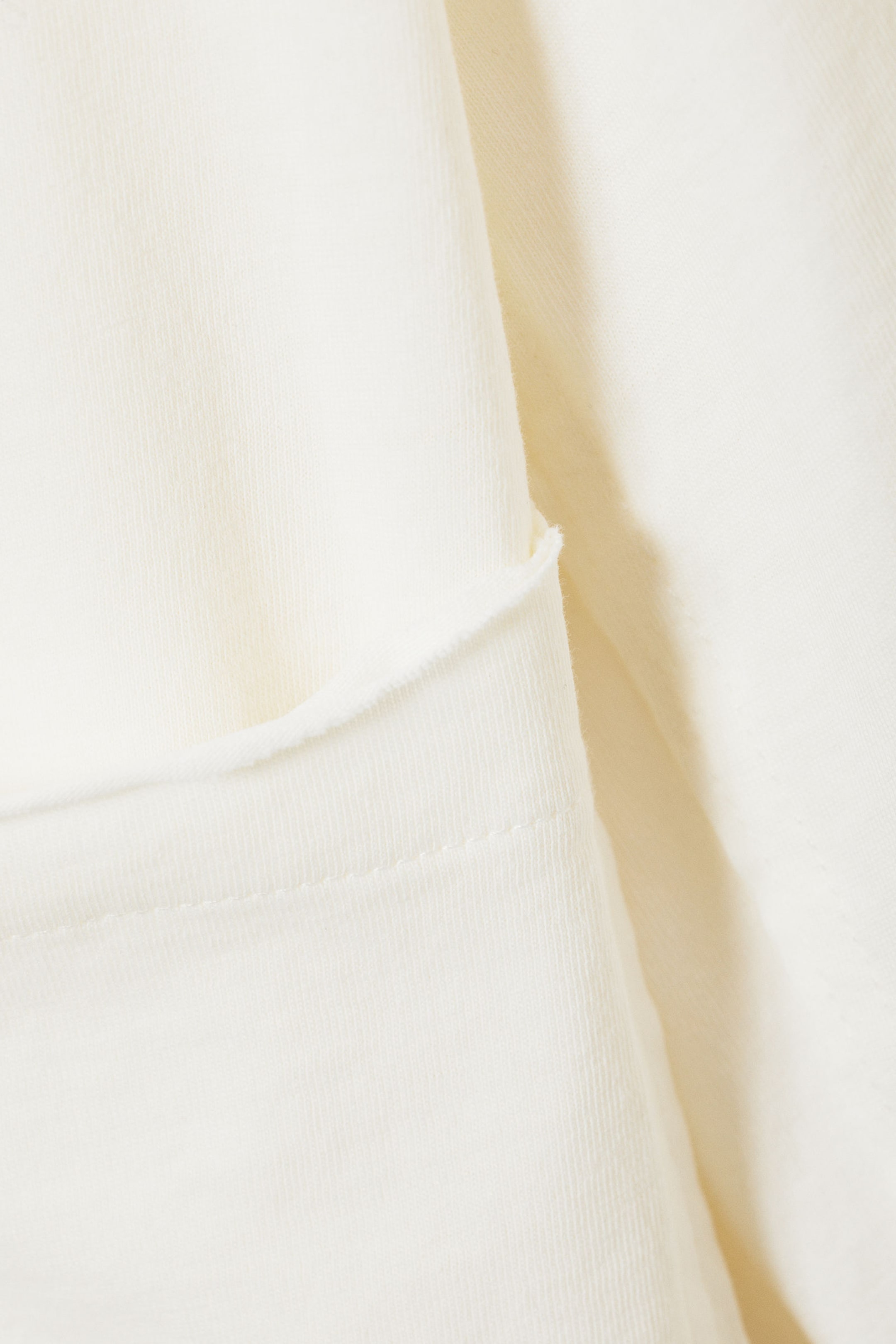 Weiß - Kastiges Longsleeve-Shirt - 1