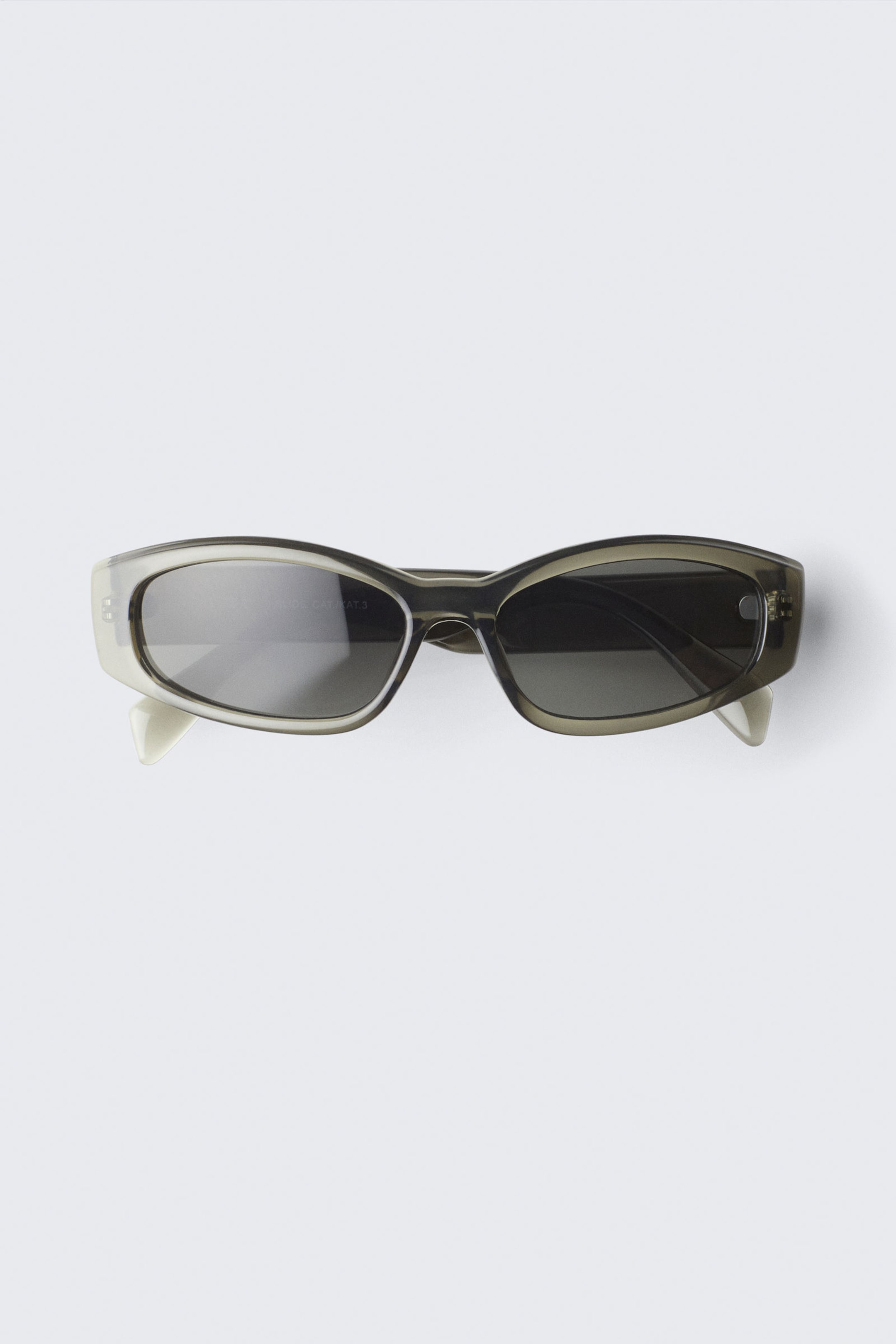 #4E514B - Slide Unisex-Sonnenbrille mit geschwungenem Rahmen - 2