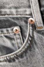 Monolith Grey - Light Grey - Galaxy Loose Straight Leg Jeans - 12
