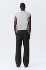 Tuned Black - Black - Space Relaxed Straight Leg Jeans - 3
