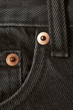 Tuned Black - Schwarz - Klean Mid Waist Regular Straight Leg Jeans - 6