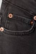 Black Lux - Black - Twig Curve Mid Rise Slim Straight Leg Jeans - 1