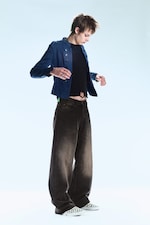 Mustard Black - Schwarz - Looser – Weite Jeans mit normaler Taille - 3