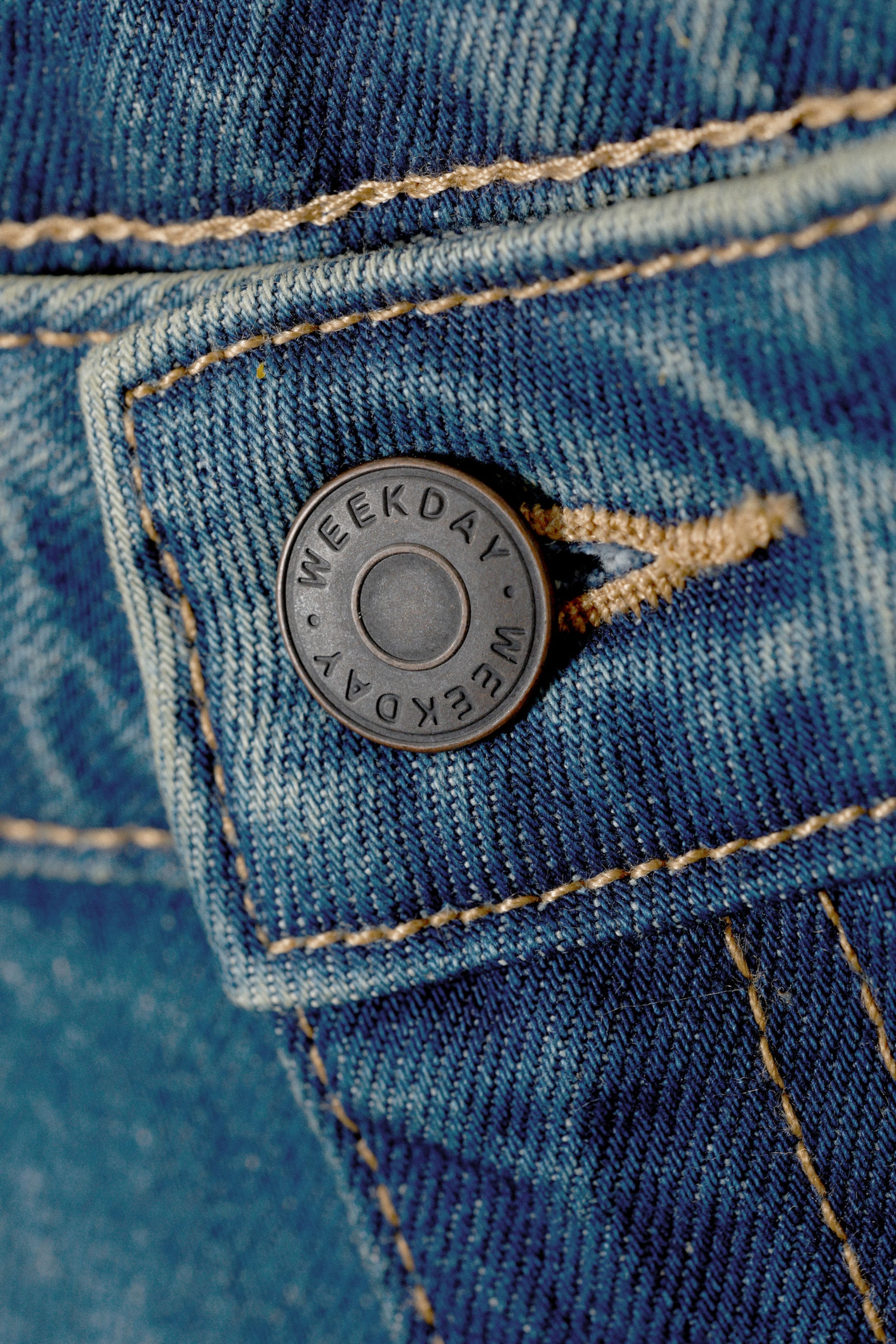 Jackpot blå - Ample Låga jeansshorts med lös passform - 2