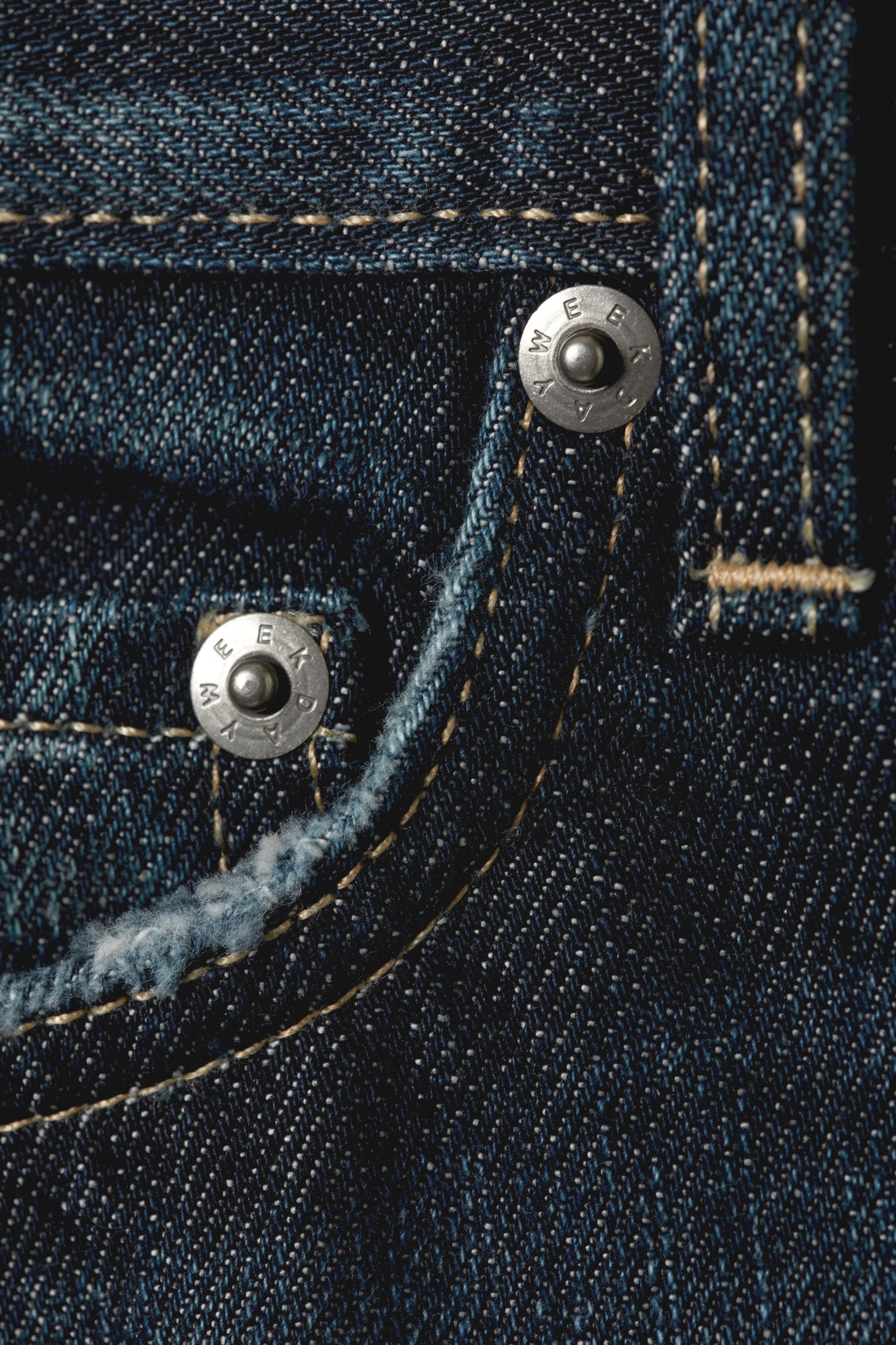 Deep Ocean Blue - Dunkelblau - Klean Mid Waist Regular Straight Leg Jeans - 6