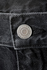 Zwart - Galaxy Mid Rise Loose Straight Jeans - 1