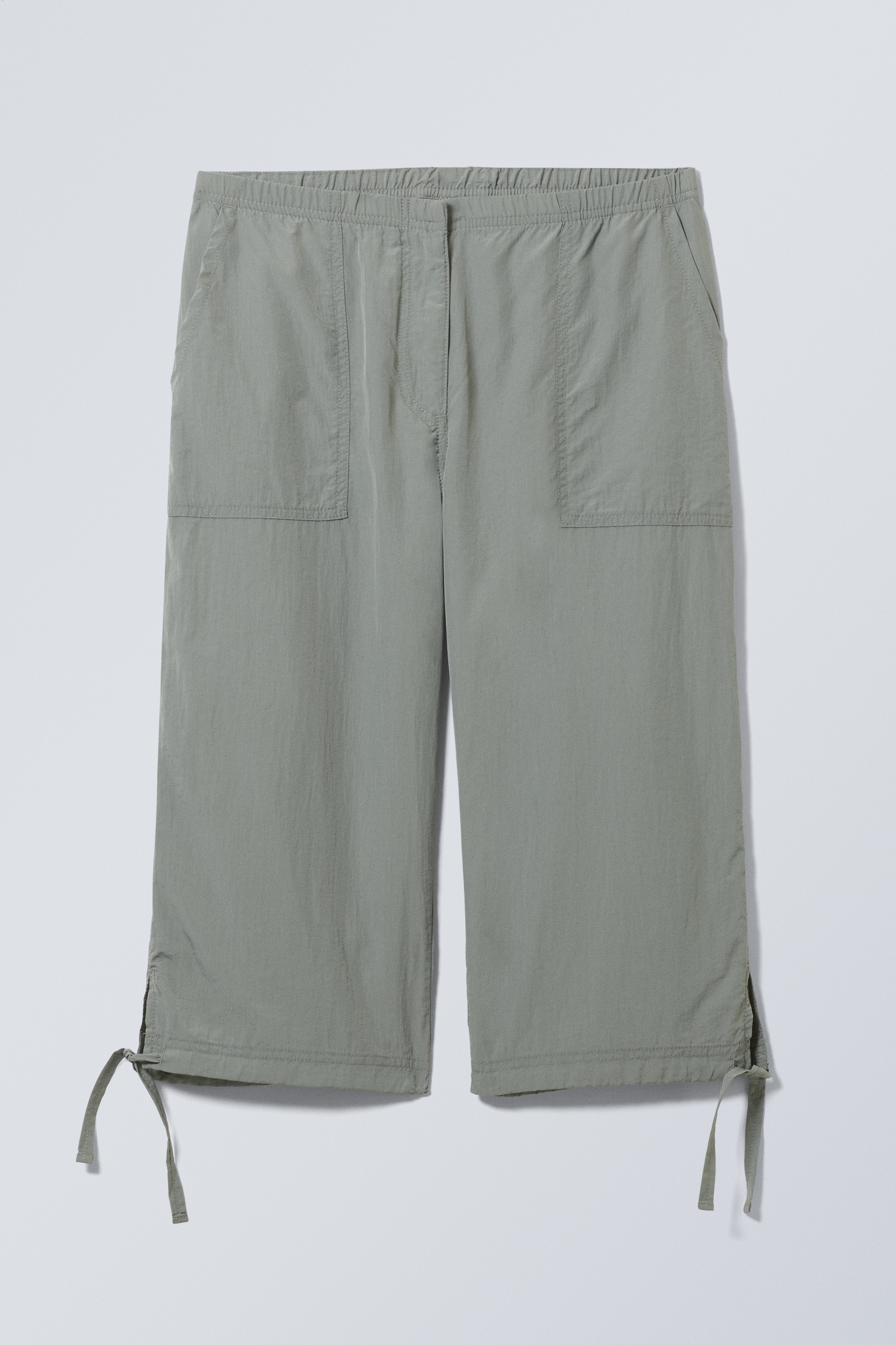 View larger image: Lightweight Nylon Capri Trousers - Dusty Grey - Ladies | H&M GB 1