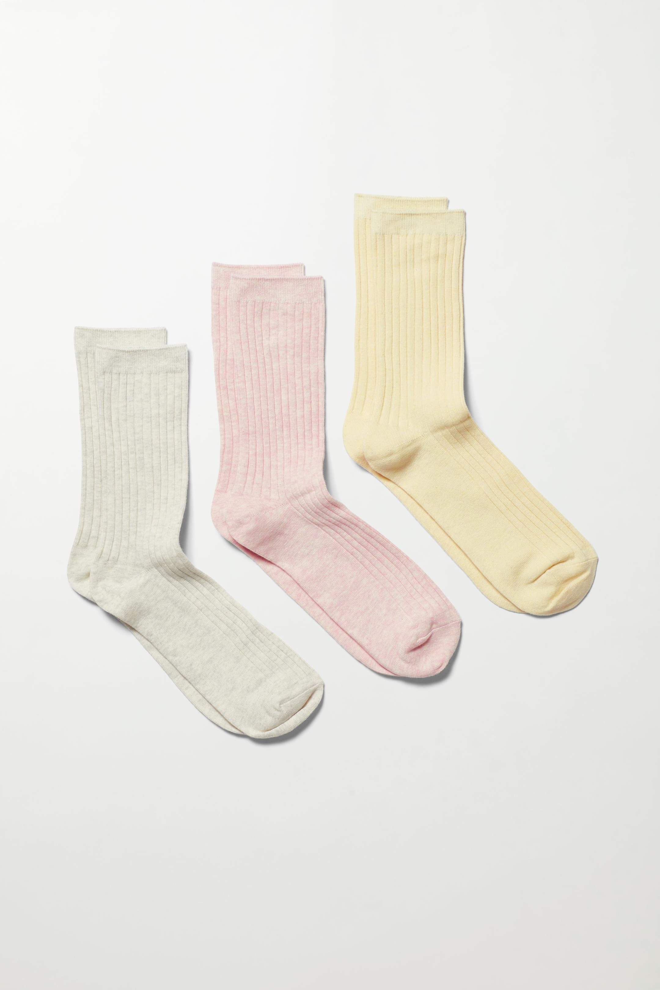 Pastel melange - 3-pack Rib Socks - 0