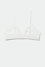 White - Soft Triangle Bralette - 1