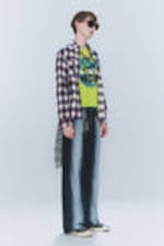 Blaues Spray - Looser – Weite Jeans mit normaler Taille - 1