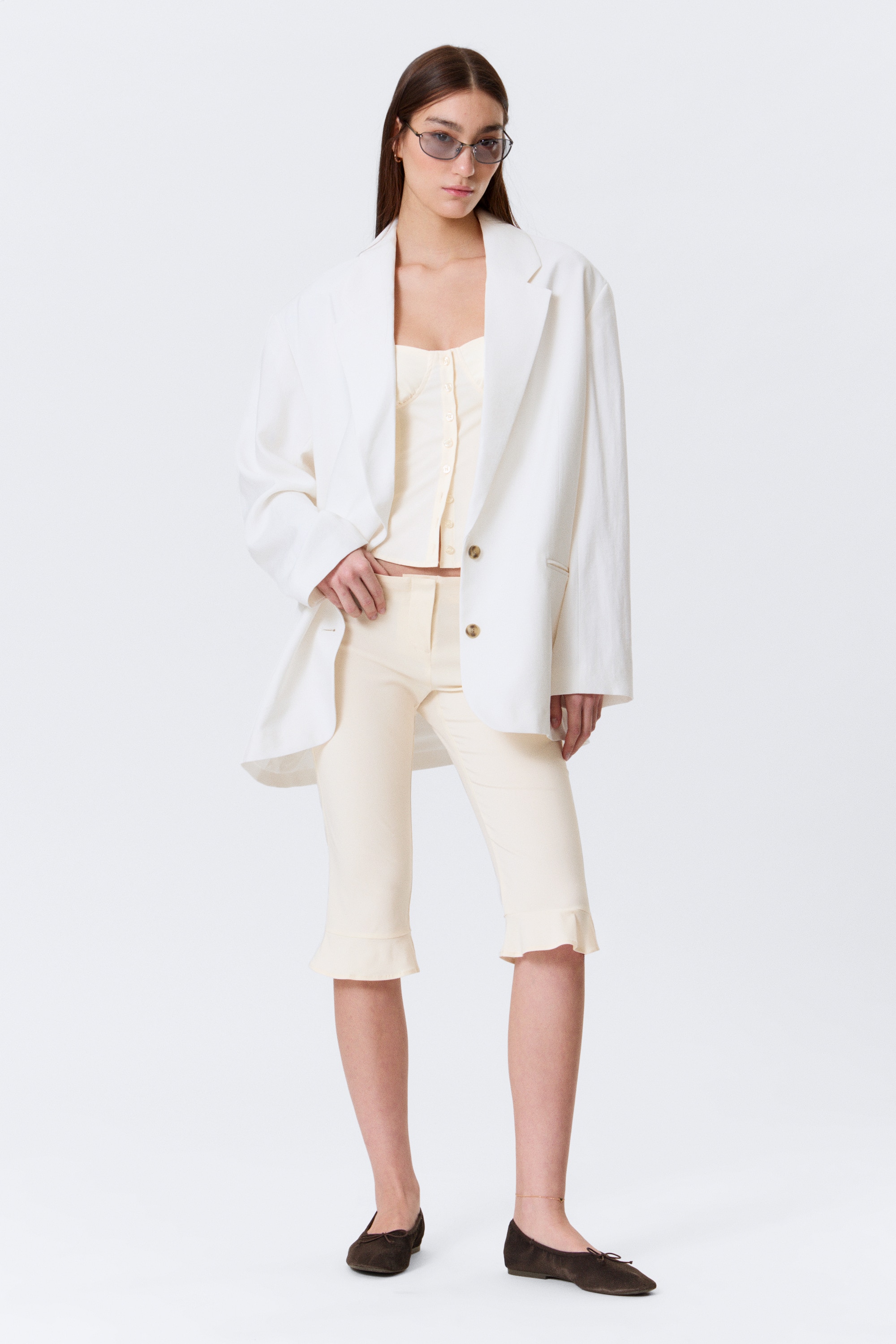 Single-Breasted Oversized Blazer